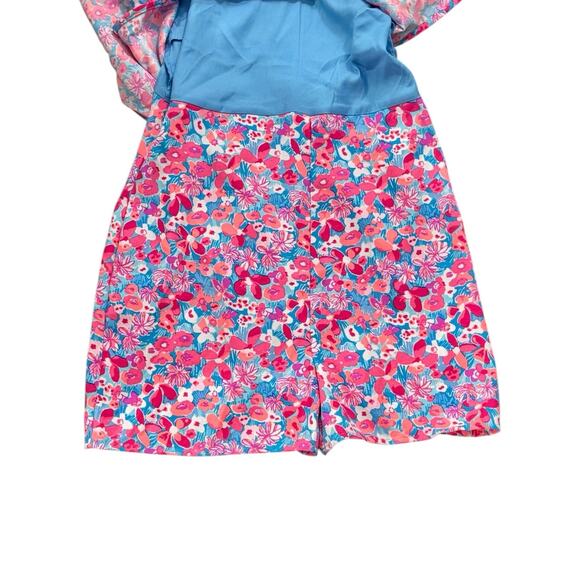 NWT! Lilly Pulitzer Linwood Romper in Aura Pink Baby Bloomer - Size 0 - Picture 8 of 10